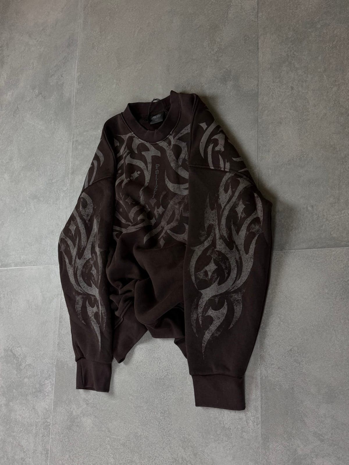 kahve shadow flame sweatshirt