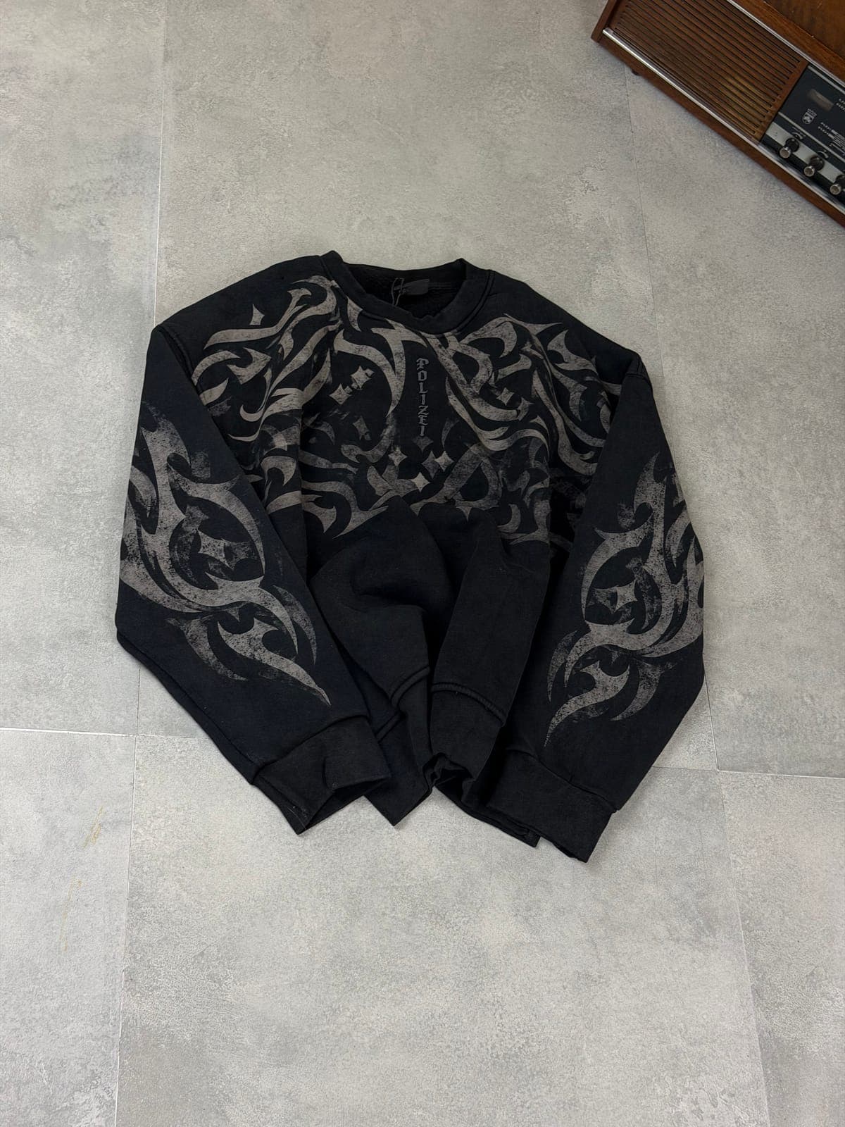 siyah shadow flame sweashirt