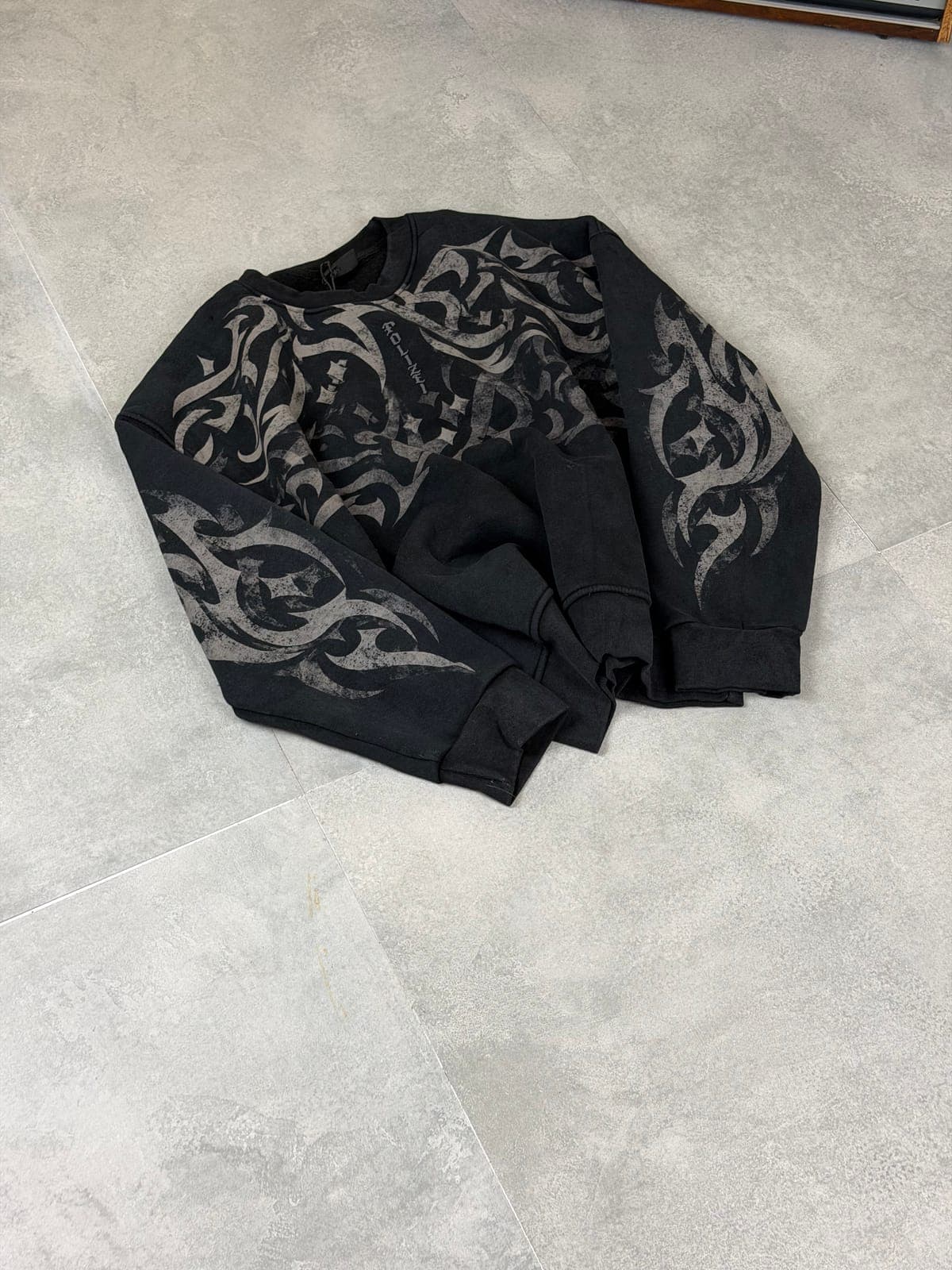 siyah shadow flame sweashirt