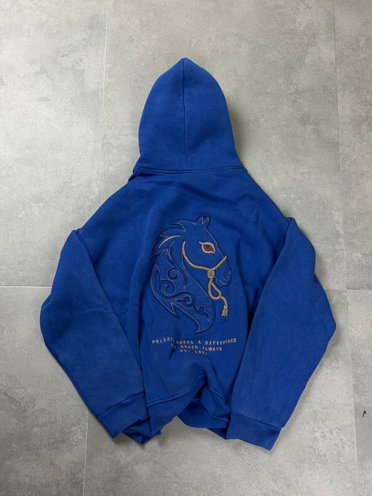 Royal blue sweatshirt