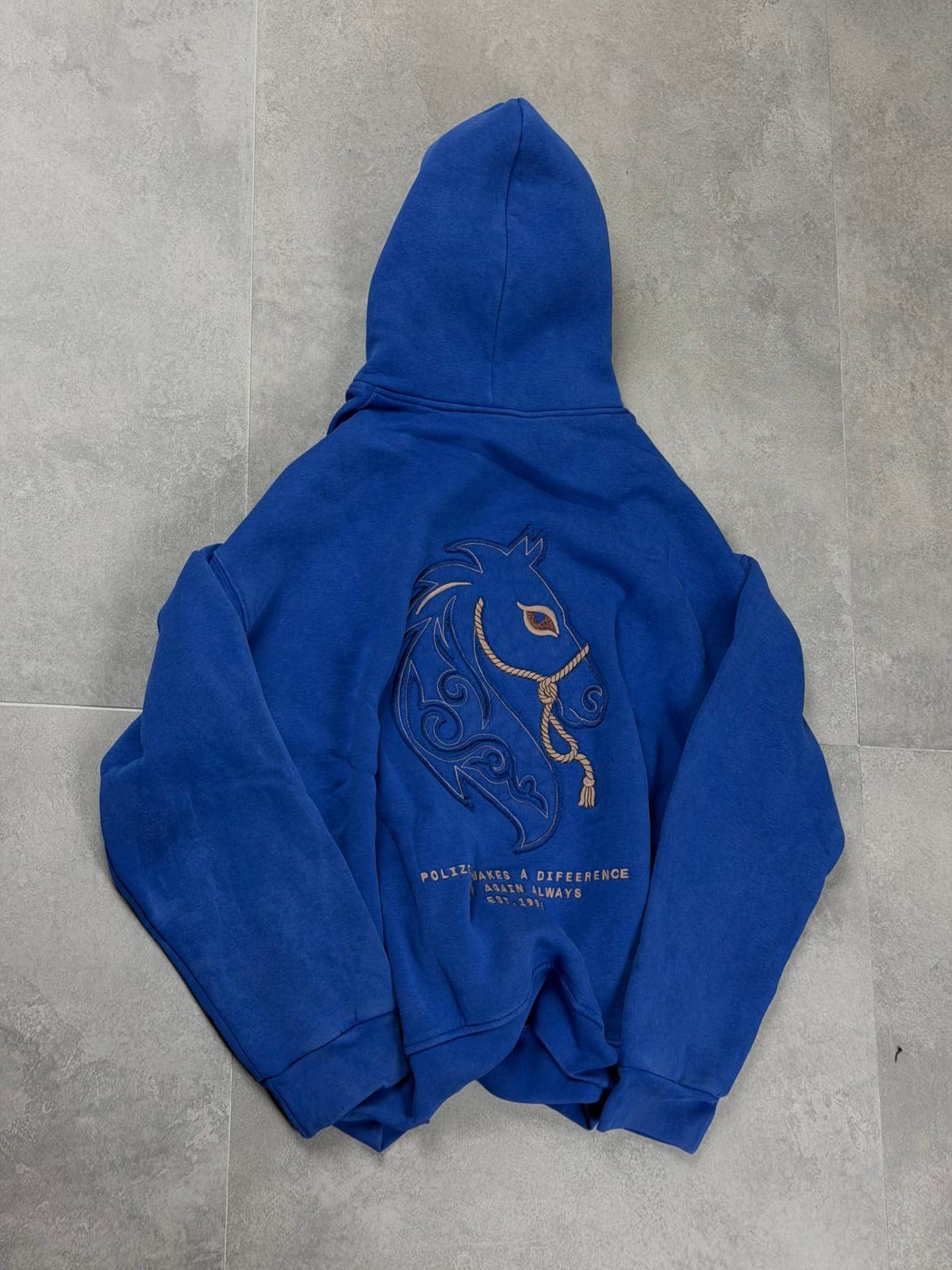 Royal blue sweatshirt