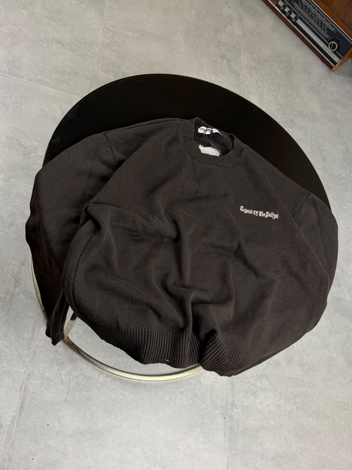 BROWN OVERSIZED KNITWEAR