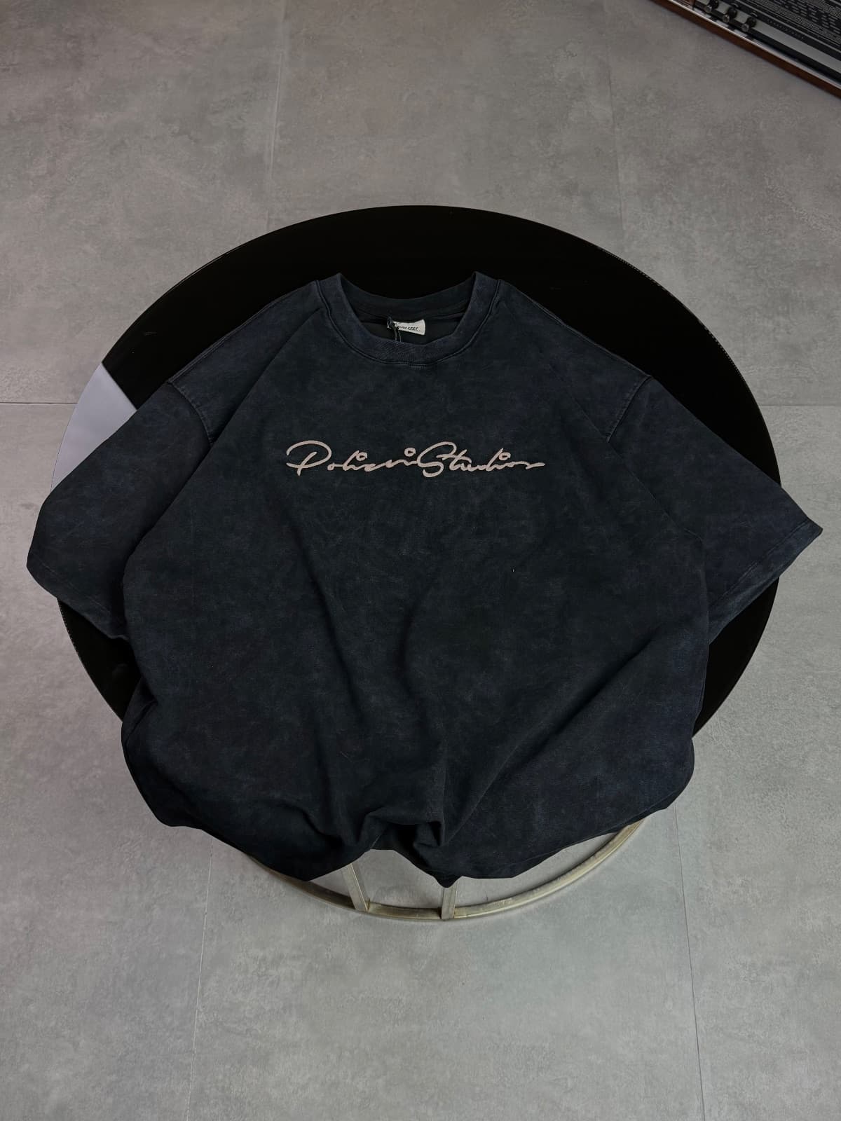Black Embroidered T-Shirt