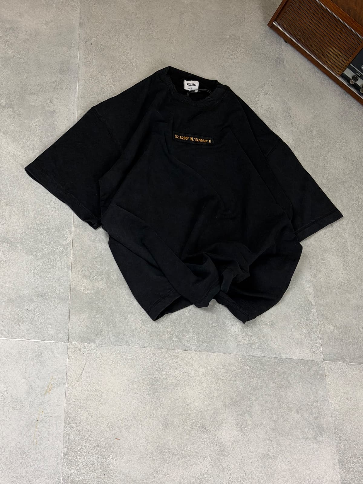 Black Washed Location T-Shirt