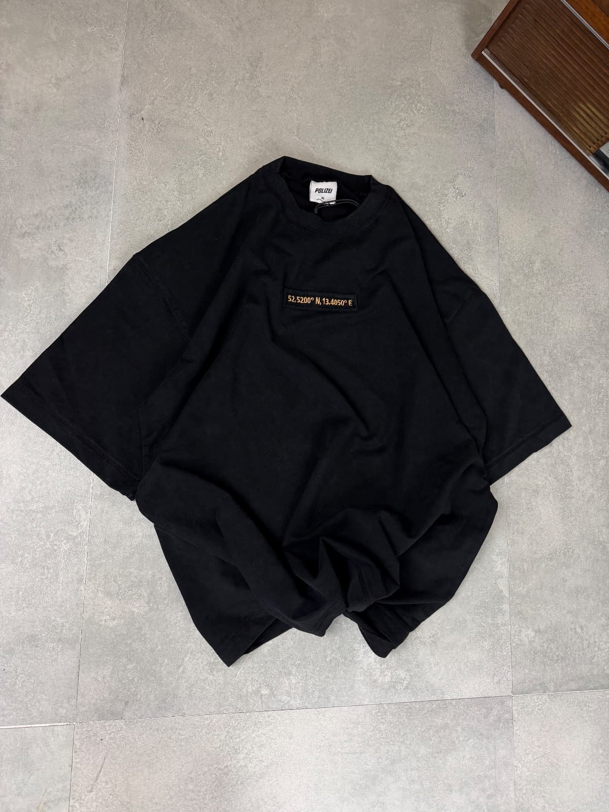 Black Washed Location T-Shirt